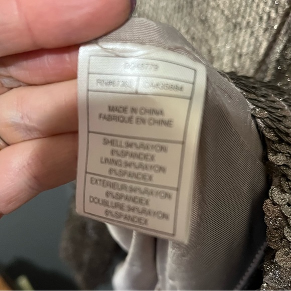 BB Dakota Champagne Sequins Dress - Picture 4 of 6